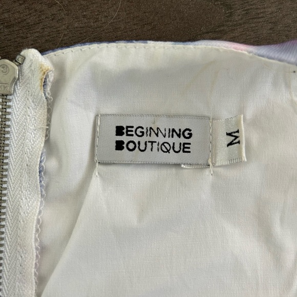 Beginning Boutique two piece skirt with crop top - Picture 4 of 5